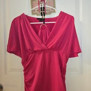 My Michelle Pink Ruched Top